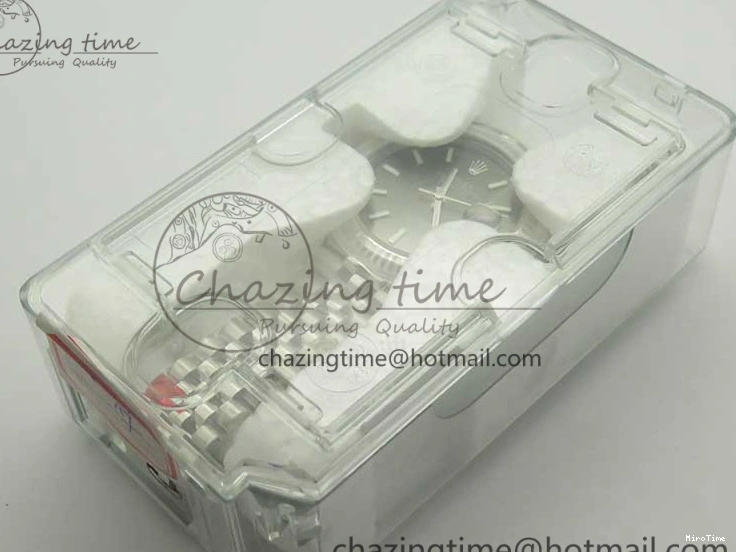 MiroTime 0114 DateJust 41 126334 SS REF 1:1 Best Edition Gray Dial Stick Markers on Jubilee Bracelet A3235 Clone V OdorResistant 3382